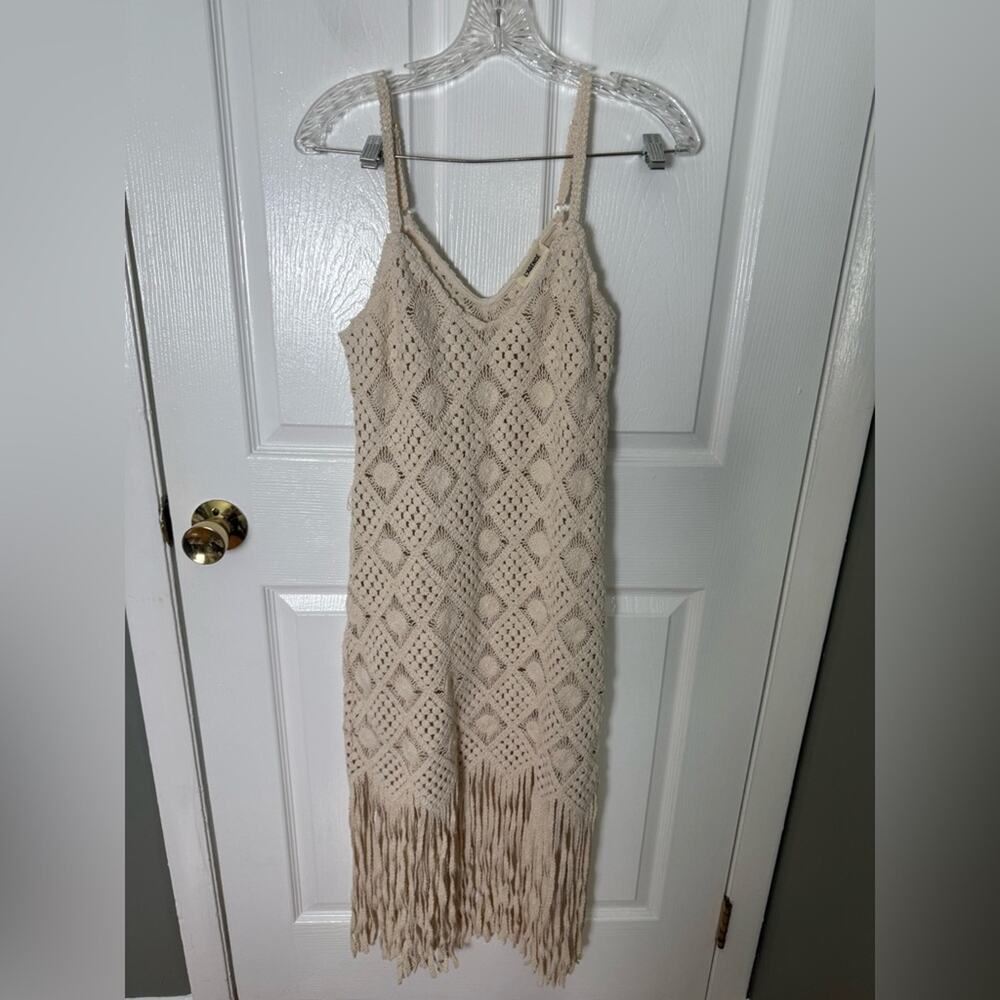 L’agence Haleigh Crochet Cover-Up Dress M - Picture 2 of 10